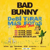 Afiche oficial: Bad Bunny · DeBÍ TiRAR MáS FOToS