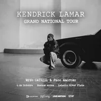 Afiche oficial: Kendrick Lamar · Grand National Tour