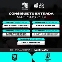 Afiche oficial: World Rugby Nations Cup Chile