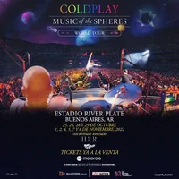 Afiche oficial: Coldplay · Music of the Spheres